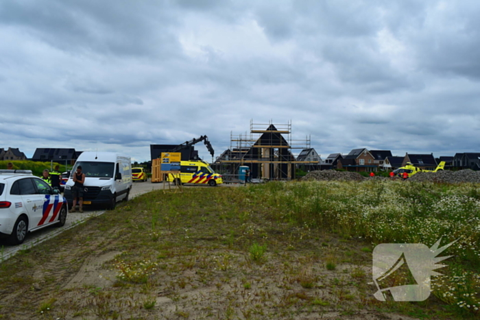 Traumahelikopter landt voor medisch noodgeval