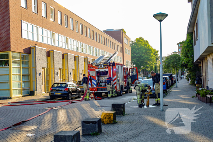 Brand in technische ruimte snel geblust