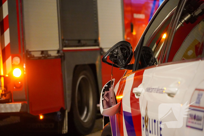 Voordeur van woning beschadigd na explosie