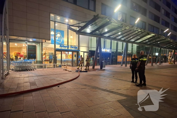 Brandmelding in supermarkt