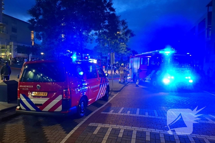 Brandmelding in supermarkt