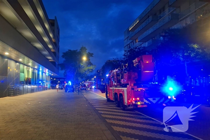Brandmelding in supermarkt