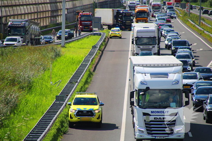 Snelweg dicht na fors ongeval
