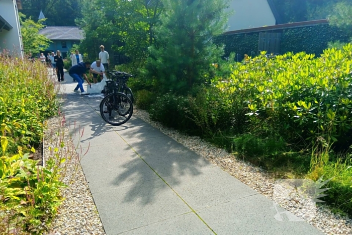 Oplettende omstanders blussen fietsbrand