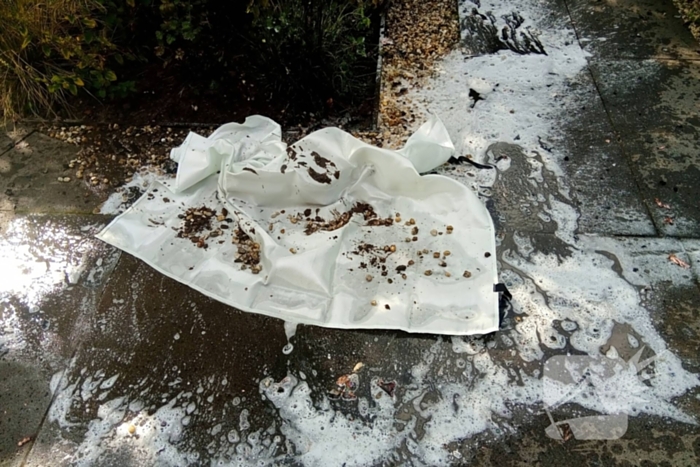 Oplettende omstanders blussen fietsbrand