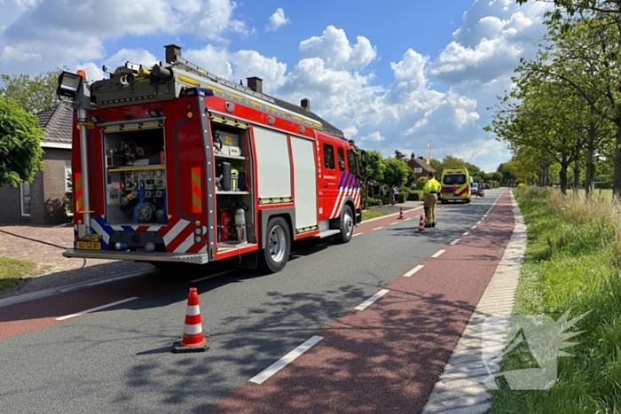 Buitenbrand veroorzaakt door onkruidverbranding