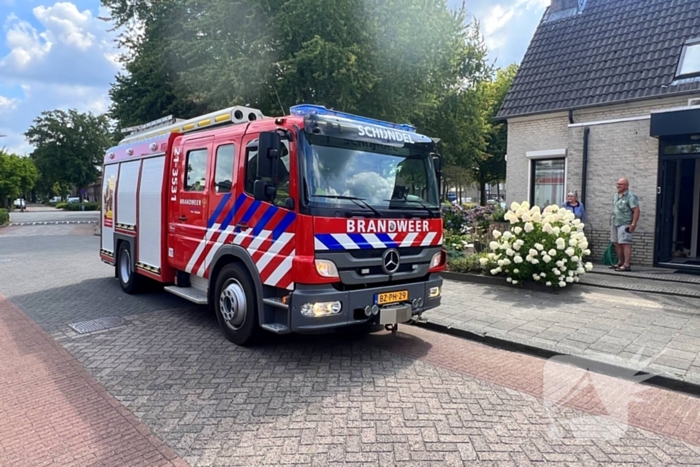 Wasdroger in brand, niemand gewond
