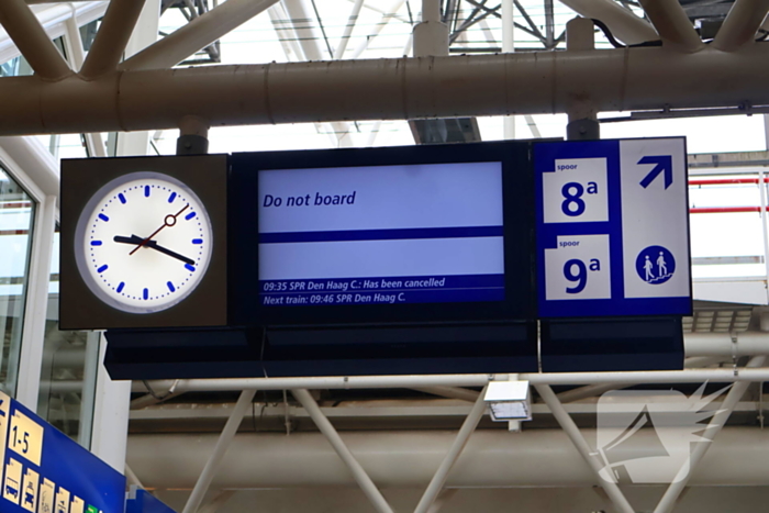 Defecte bovenleiding leidt tot grote vertragingen