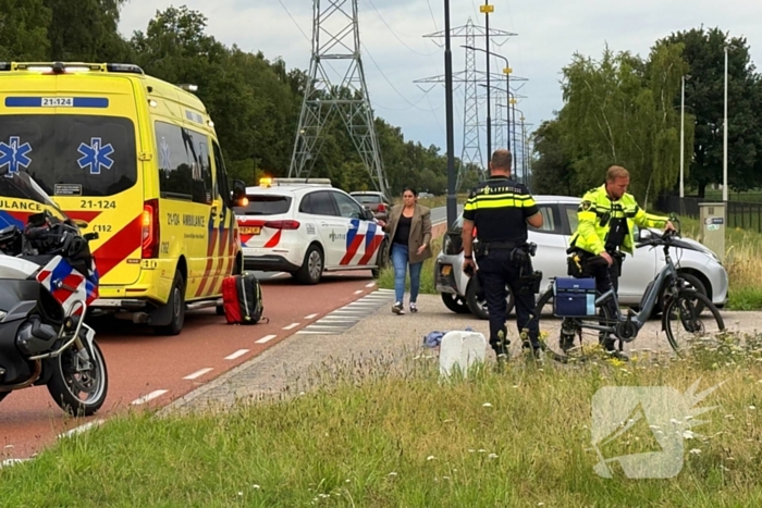 Fietser gewond na aanrijding met auto