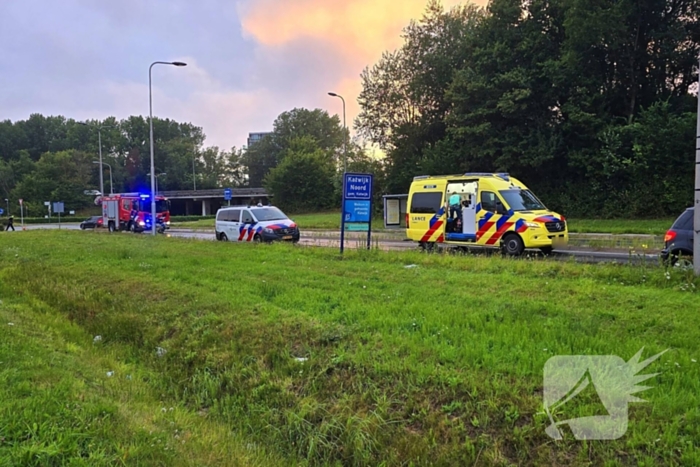 Auto uit de bocht bij ongeval