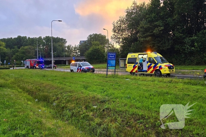 Auto uit de bocht bij ongeval