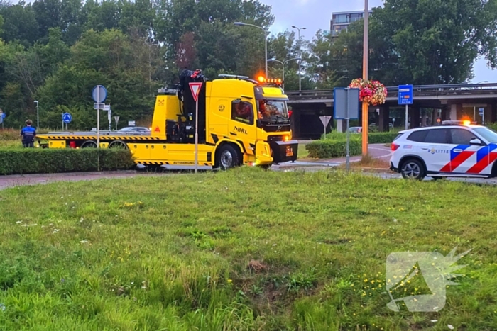Auto uit de bocht bij ongeval
