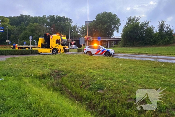 Auto uit de bocht bij ongeval