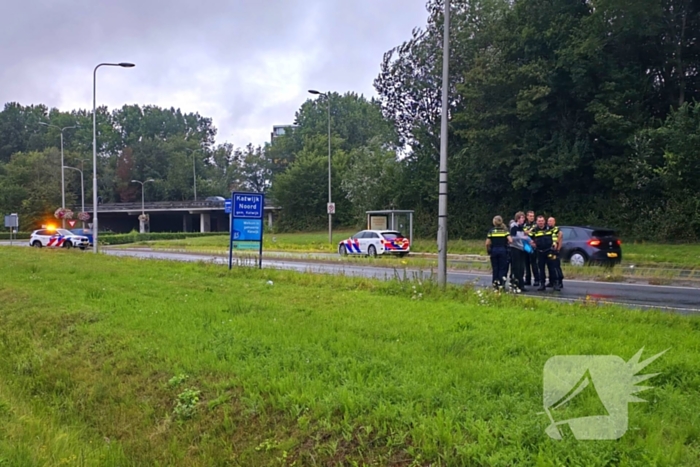 Auto uit de bocht bij ongeval