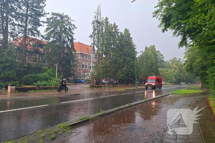 Persoon met verward gedrag op dak