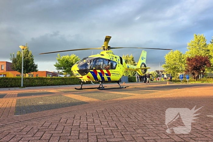 Traumahelikopter trekt bekijks