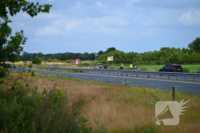 Geen brand bij ongeval maar wel schade