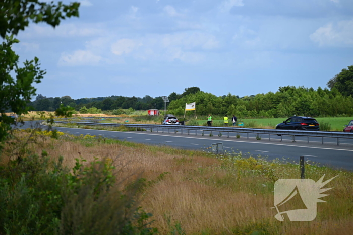 Geen brand bij ongeval maar wel schade
