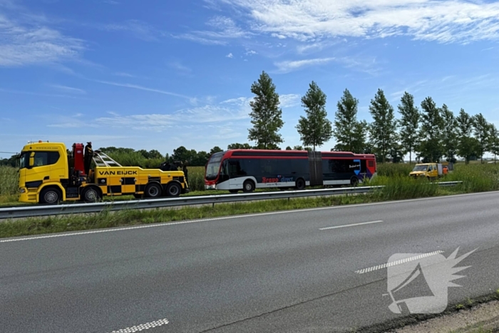 Stadsbus komt stil te liggen door lege accu