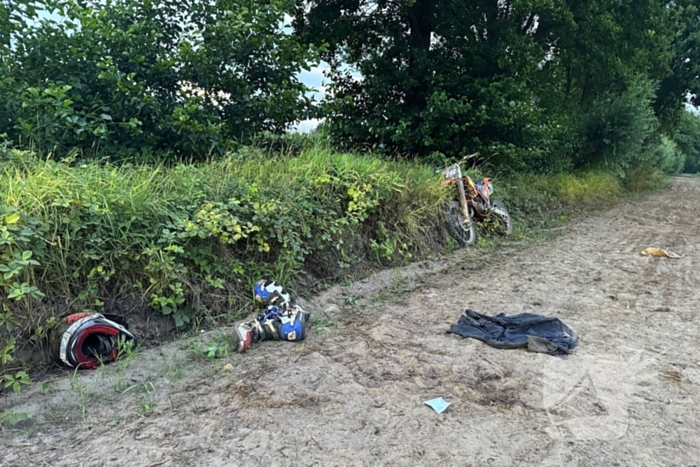 Jongeman gewond bij ongeval met crossmotor
