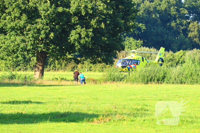 Traumateam ingezet bij noodsituatie in weiland