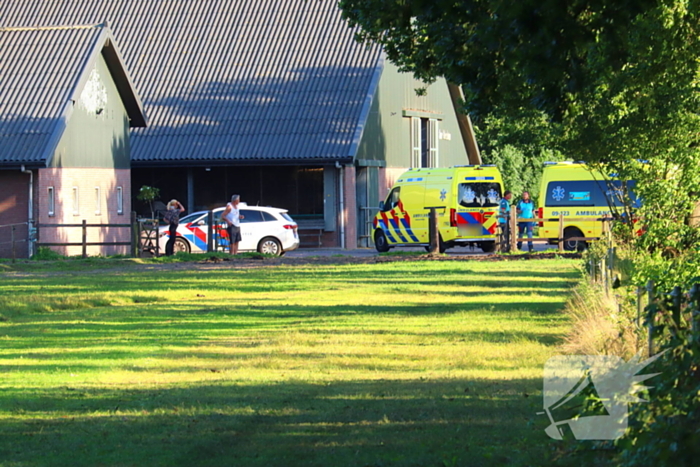 Traumateam ingezet bij noodsituatie in weiland