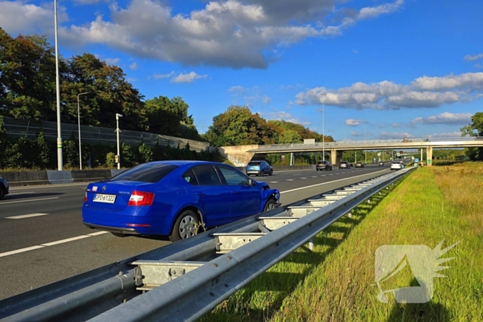 Gevluchte bestuurder na botsing op snelweg door politiehelikopter gevonden
