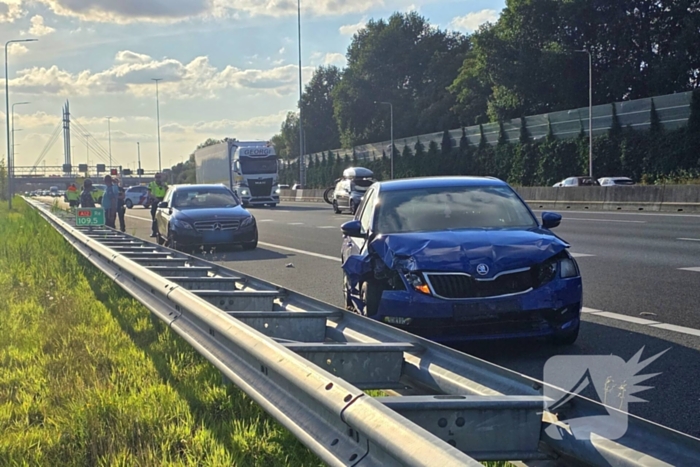 Gevluchte bestuurder na botsing op snelweg door politiehelikopter gevonden