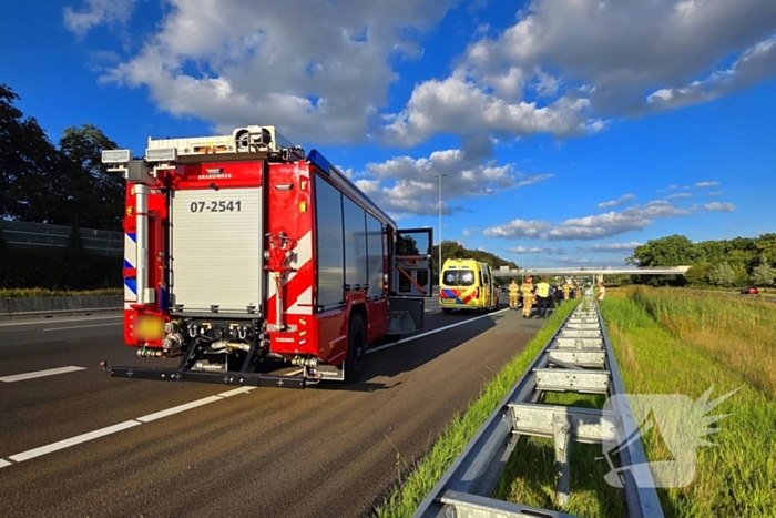 Gevluchte bestuurder na botsing op snelweg door politiehelikopter gevonden