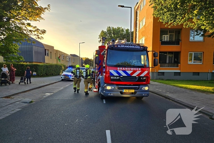 Brandweerinzet om vuur te bestrijden