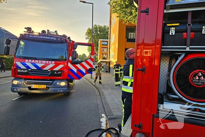 Brandweerinzet om vuur te bestrijden