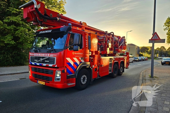 Brandweerinzet om vuur te bestrijden