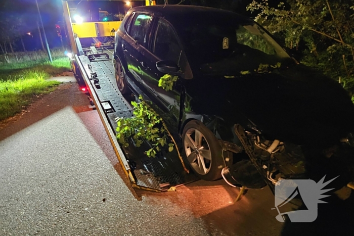 Achtervolging eindigt met schade aan voertuig