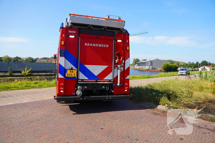 Brandweerinzet bij grasbrand