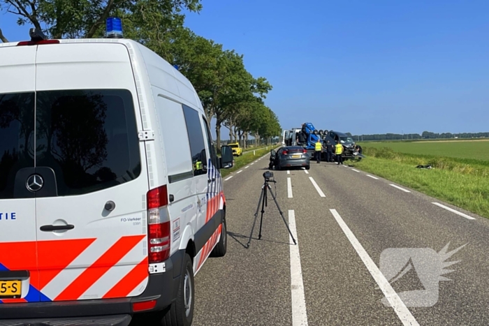 Traumahelikopter ingezet bij verkeersongeval