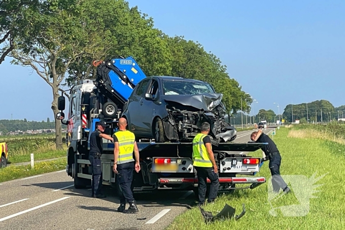 Traumahelikopter ingezet bij verkeersongeval