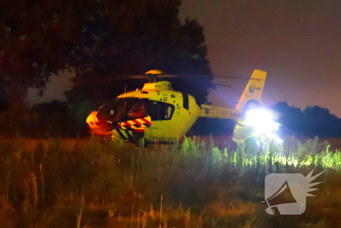 Traumahelikopter assisteert bij medisch incident