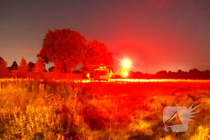 Traumahelikopter assisteert bij medisch incident