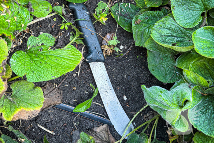 Groot slagersmes aangetroffen