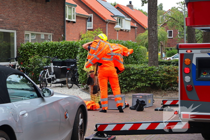 Gevaarlijke tak in boom verwijderd door brandweer