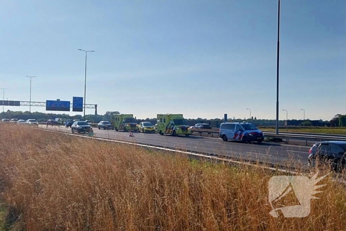 Verkeer ontregeld door ongeval