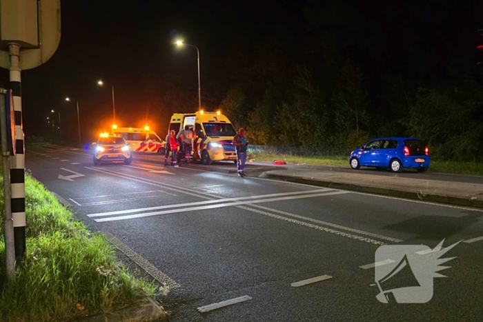 Fietser zwaargewond bij aanrijding