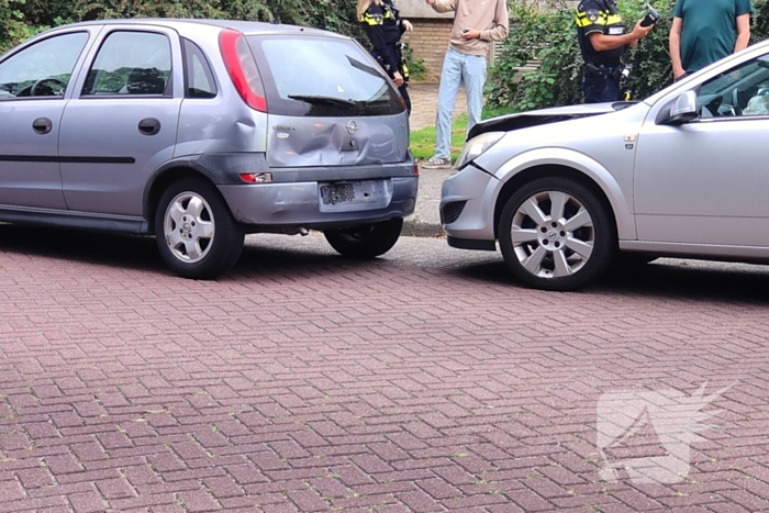 Schade na kop-staart aanrijding