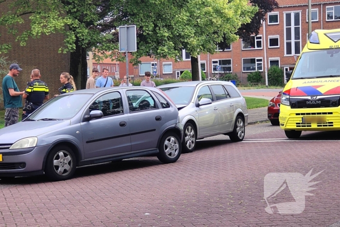 Schade na kop-staart aanrijding