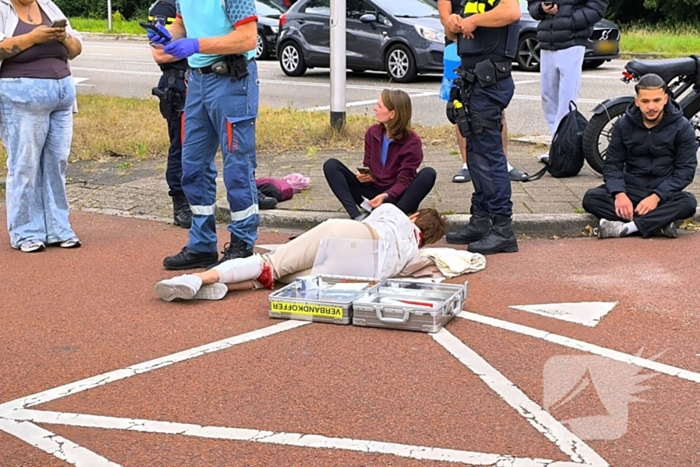 Fietser gewond bij aanrijding met fatbike