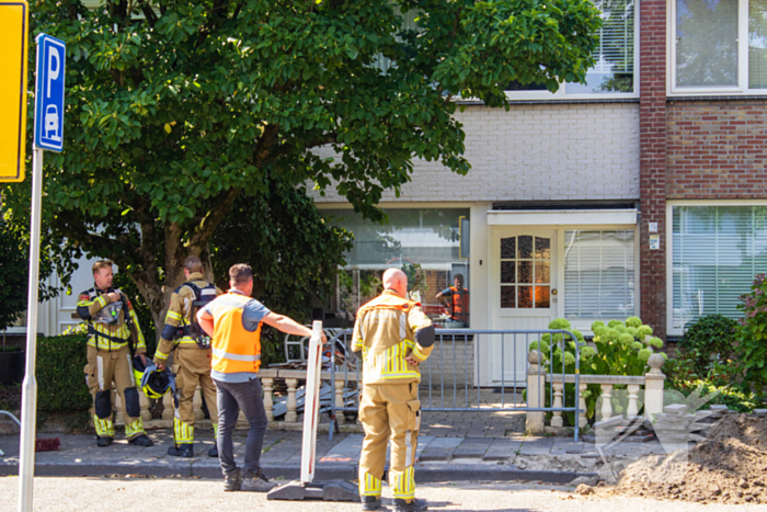 Gaslekkage tijdens graafwerkzaamheden