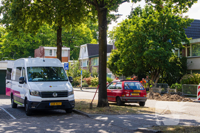 Gaslekkage tijdens graafwerkzaamheden