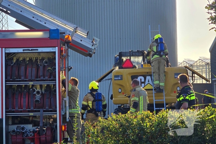 Brand in landbouwvoertuig snel geblust