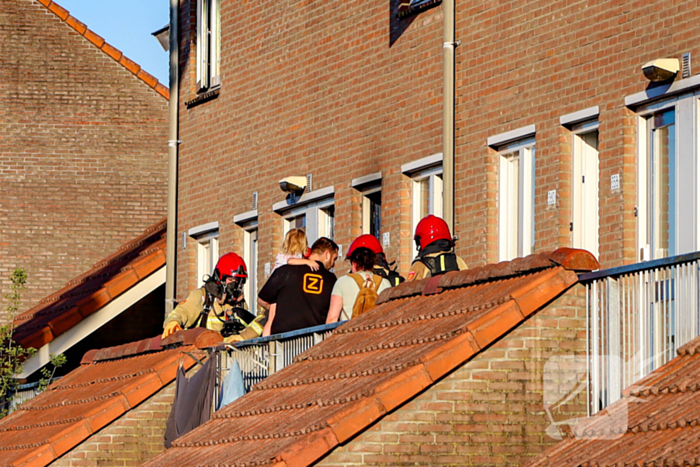 Woningbrand leidt tot evacuatie en medische hulp