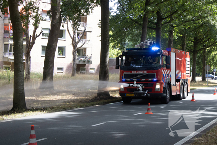 Grasmaaier veroorzaakt brand tijdens werkzaamheden